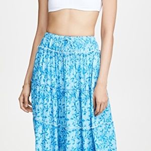 Kos resort floor length maxi skirt NWT